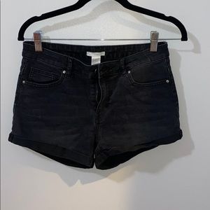 H&M Black Denim shorts